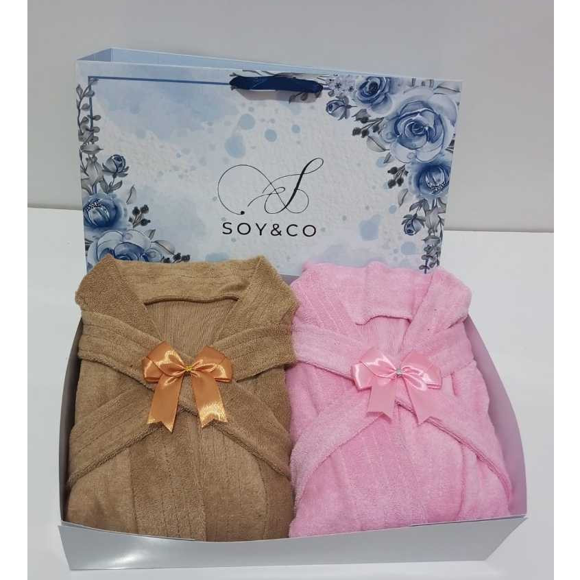 Hampers Wedding Soy&Co Handuk Kimono Couple Gift Premium