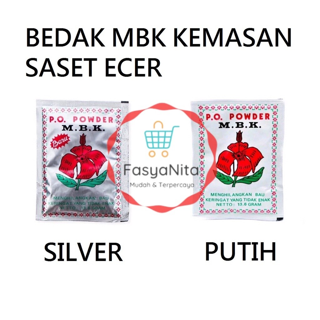 ️ MBK Bedak Ketiak Deodoran Silver Putih 1 Sachet - Fasyanita Denpasar