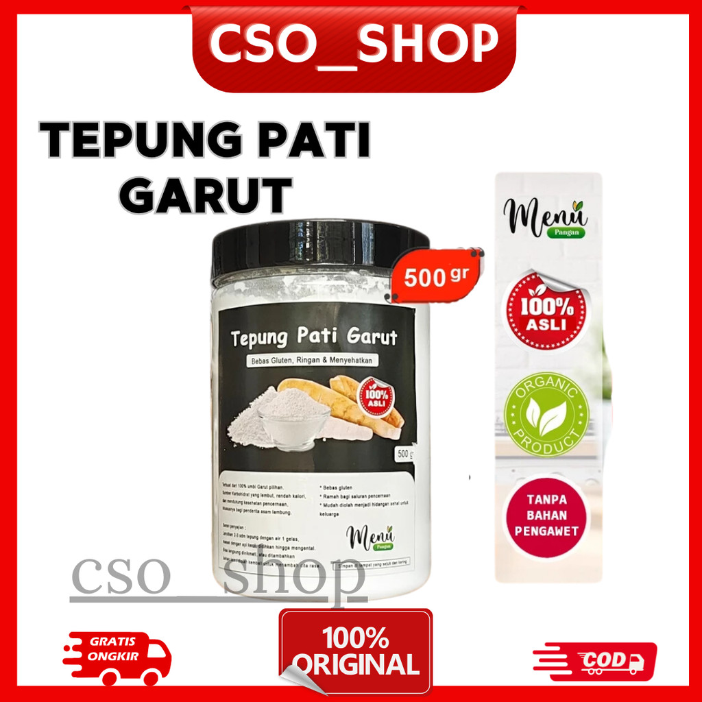 

(500 GR) Tepung PATI Garut Murni - Tepung Garut Serba Guna - Pati Garut Asli Tanpa Campuran