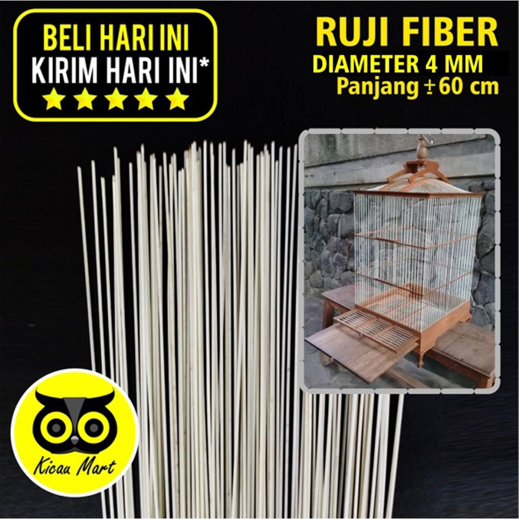 KICAU MART RUJI FIBER JERUJI FIBER PUTIH 4 MM 4MM MILI UNTUK JERUJI KANDANG MERPATI RUJI KANDANG BUR