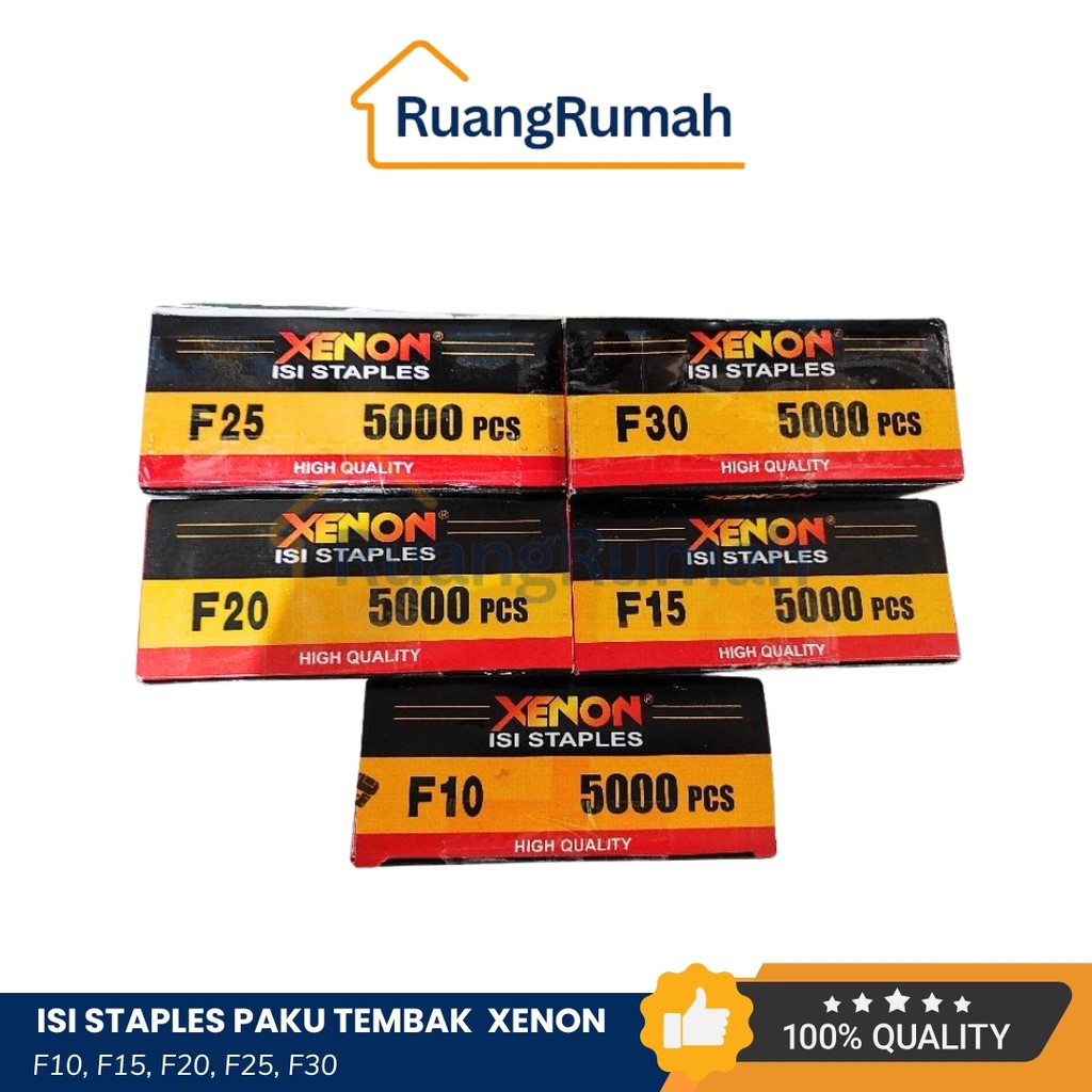 

Xenon Benz Isi Paku Tembak Angin Staples Gun Tacker F10 F15 F20 F25 F30