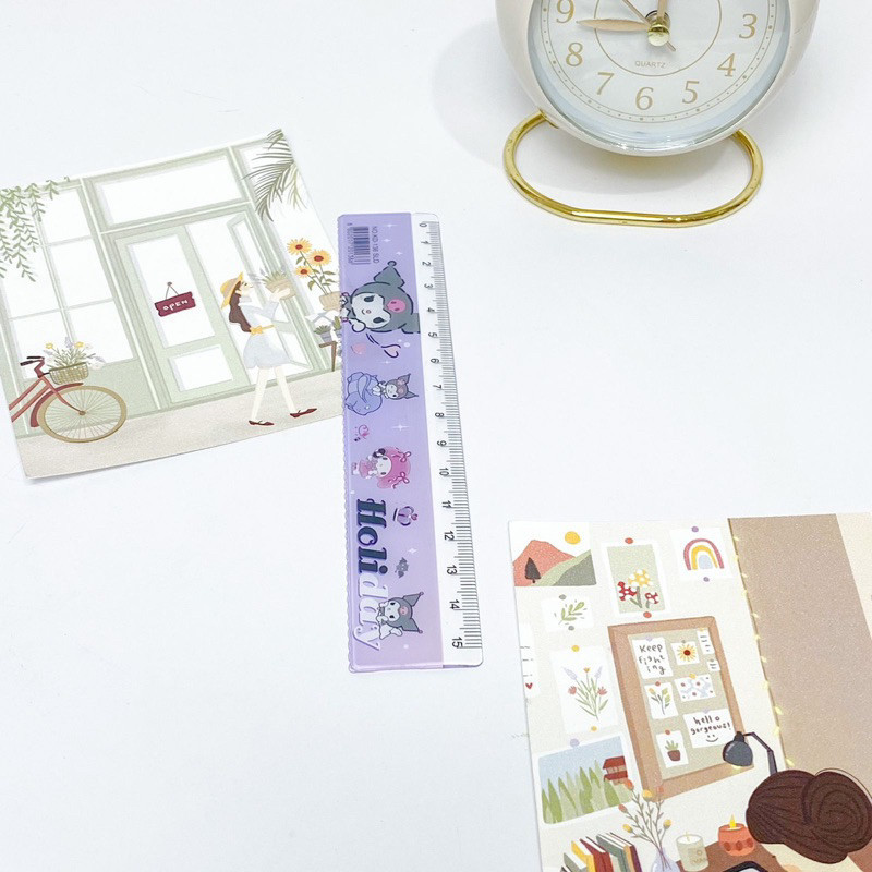 

(GTT) PENGGARIS SANRIO TEBAL / MISTAR 15 CM KARAKTER SANRIO LENGKAP KUROMI MY MELODY CINAMON POMPOMPURIN READY GROSIR