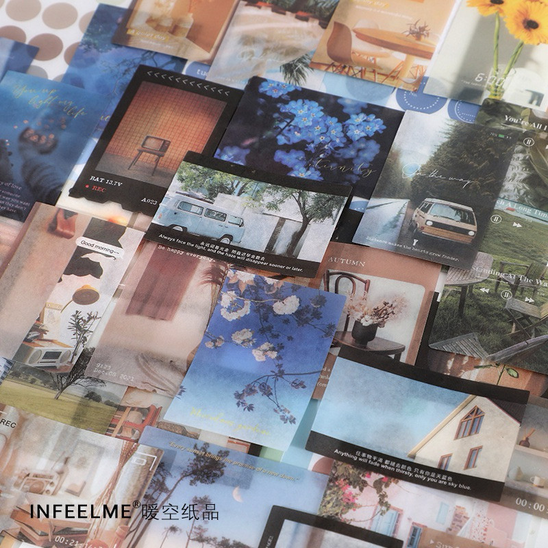 

Journamm.id Paket Stiker Kertas Jepang Infeel.Me Seri Ruomeng Stiker Dekoratif DIY Buku Pegangan Sastra Segar 20 Buah 6 Gaya