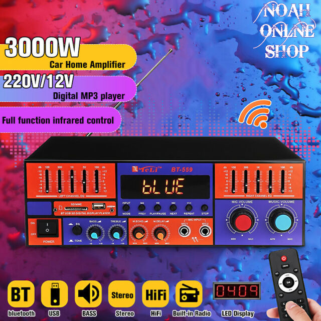 SERBA COD Amplifier FLECO BT-559 Bluetooth Stereo Karaoke + Mp3 player + FM Radio / Amplifier Blueto