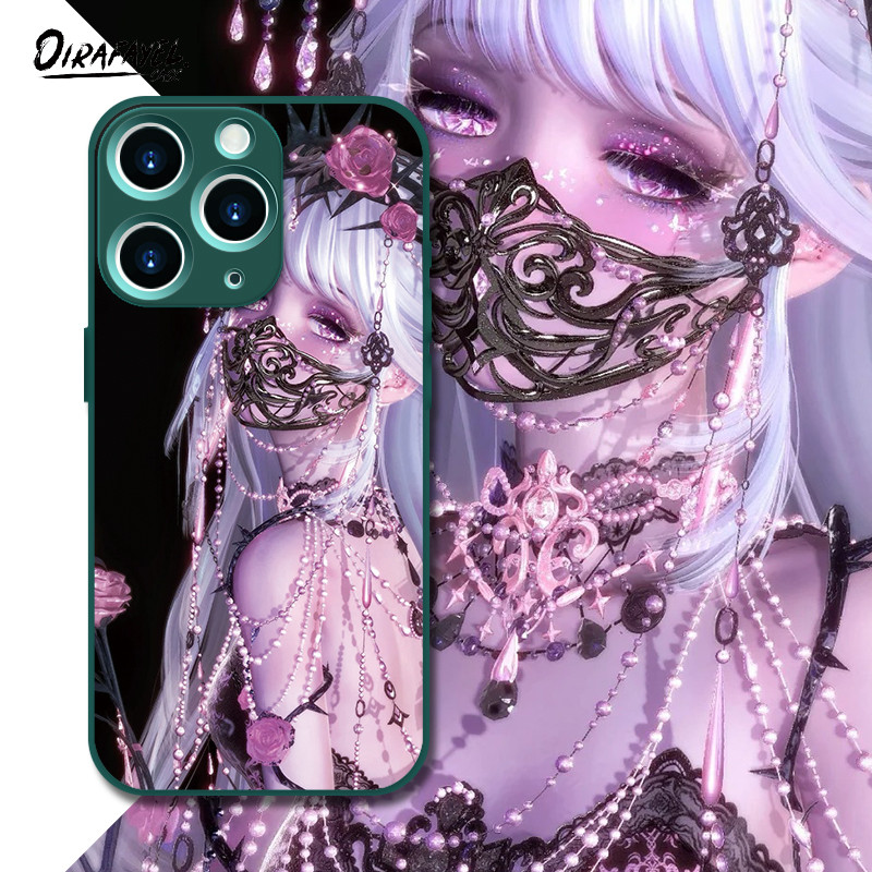 Casing Dark Rose Shining Nikki pattern For Iphone 6 7 11 12 13 14 15 plus pro max X XS XR