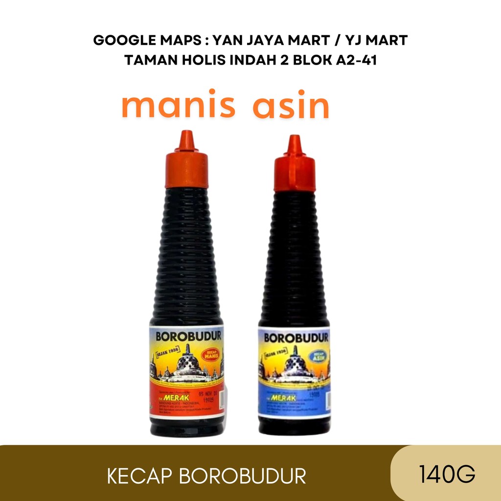 

Kecap manis Borobudur / kecap Manis / Kecap Asin Borobudur Spesial Kemasan 140ml