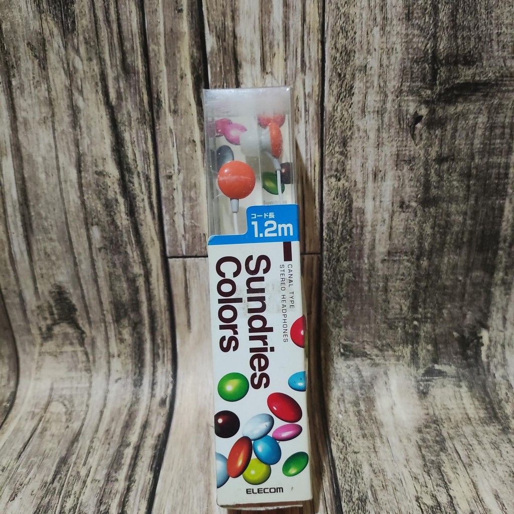 headset elecom japan soundries colors canal stereo with cord original