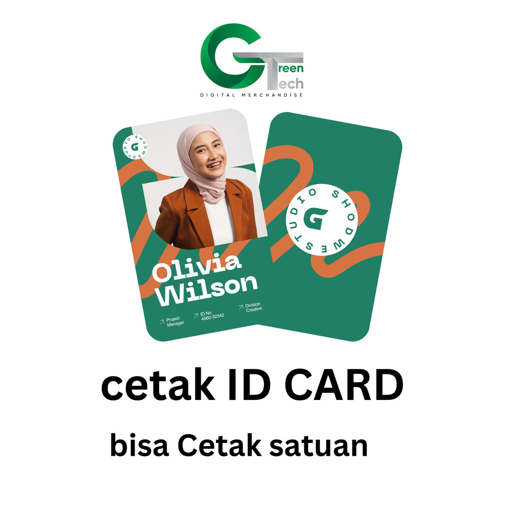 

Kartu ID Card Standart cetak 1 Sisi Atau 2 Sisi custom id card