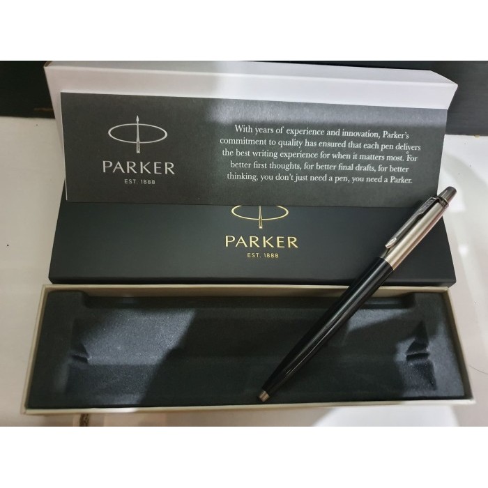 

[Promo]BEST Pulpen Parker Jotter Ballpoint SPC Black CT Klip Silver