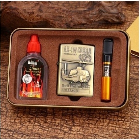 korek api roda motif naga timbul + minyak + pipa motif minyak komplit mancis paket siap ngebul, PAKE