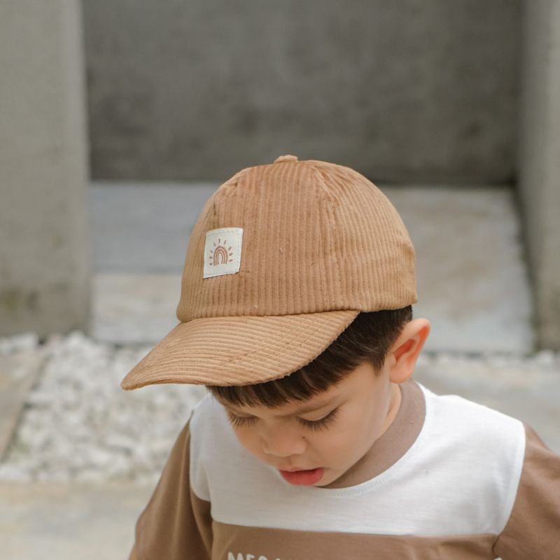 SELILINGSHOP LEVI CAP - Topi Anak Baseball Snapback Curduroy Keren Cewe Cowo Korea Luci Murah