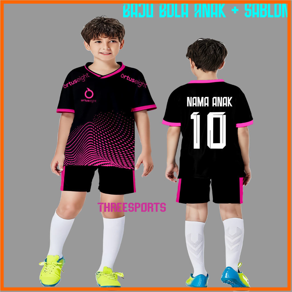 Promo Baju Bola Sablon Nama + Nomor Jersey Futsal Sablon Nama Nomor Jersey Custom Ortuseight