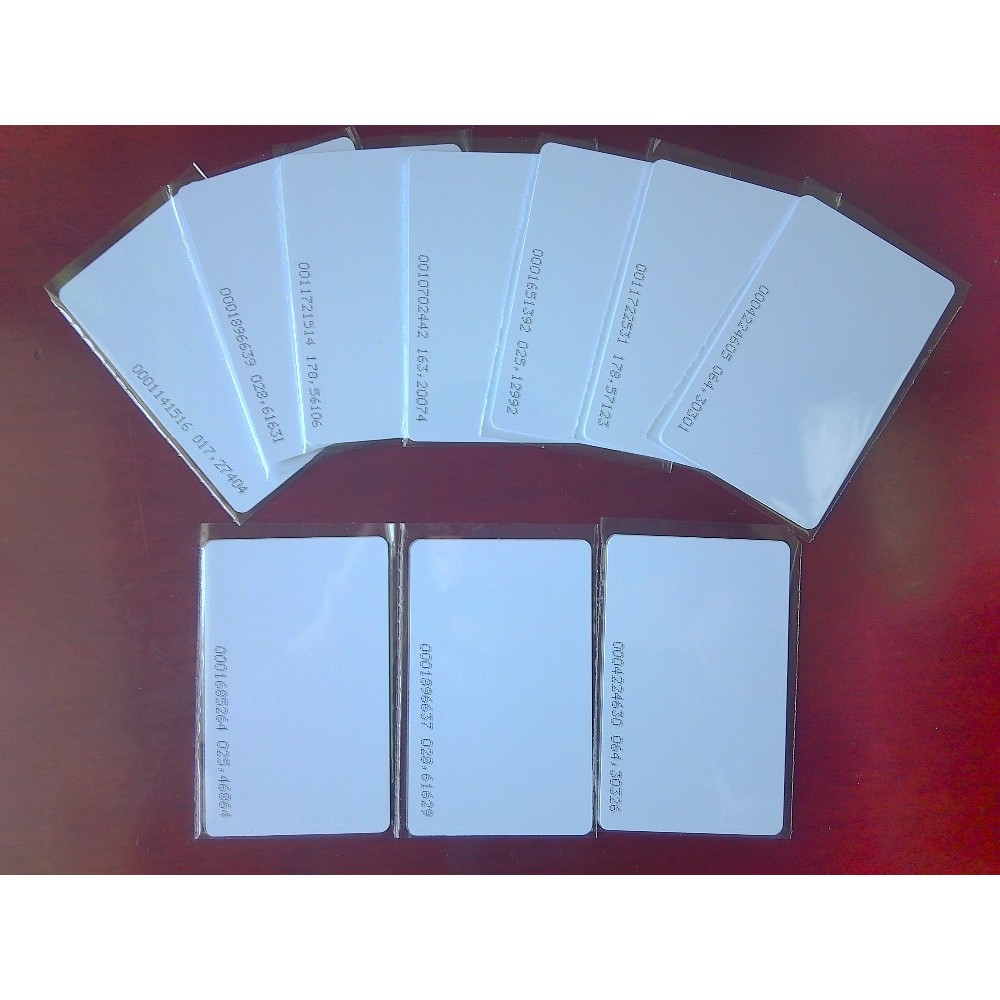 

Free Shipping 50pcs/Lot 125KHz Proximity Cards TK4100 RFID Card Smart Card PVC Card For Access Control Time Attendance