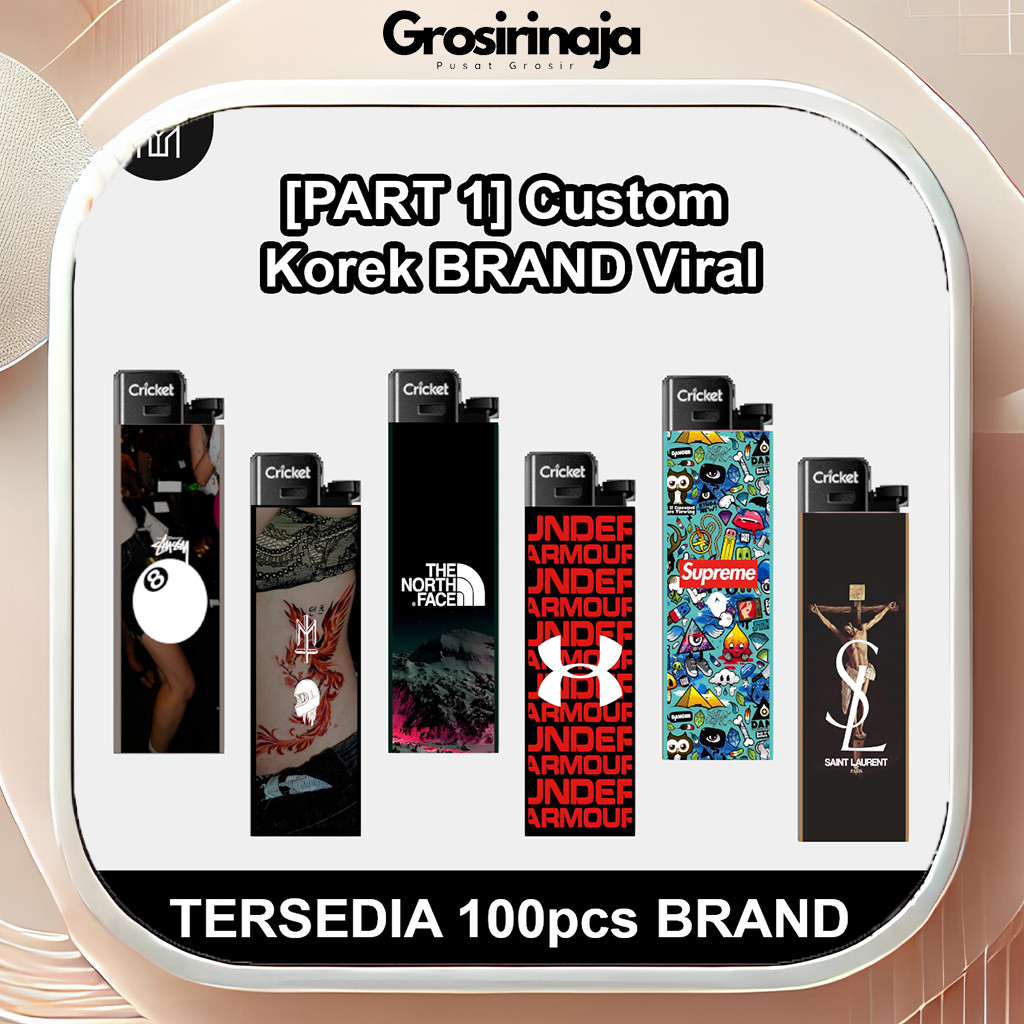 [PART 1] BISA ORDER 1 AJA KOREK CUSTOM TEMA BRAND, [BISA COD]