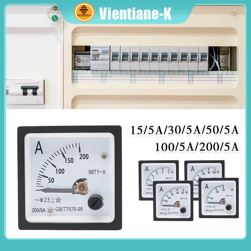Ampere Meter Analog Via CT 5A Fort Panel Meter 99T1-A