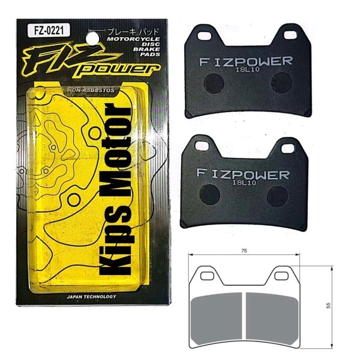 Kampas rem depan Brembo 4 piston 2 pin BARU