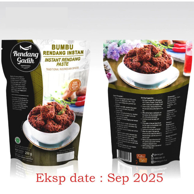 

PS HS Bumbu Rendang Instan - Rendang Gadih - pedas sedang