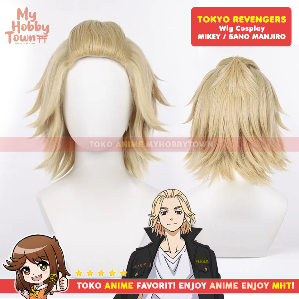 Rambut Palsu Wig Cosplay Anime Tokyo Revengers : Sano Manjiro Mikey