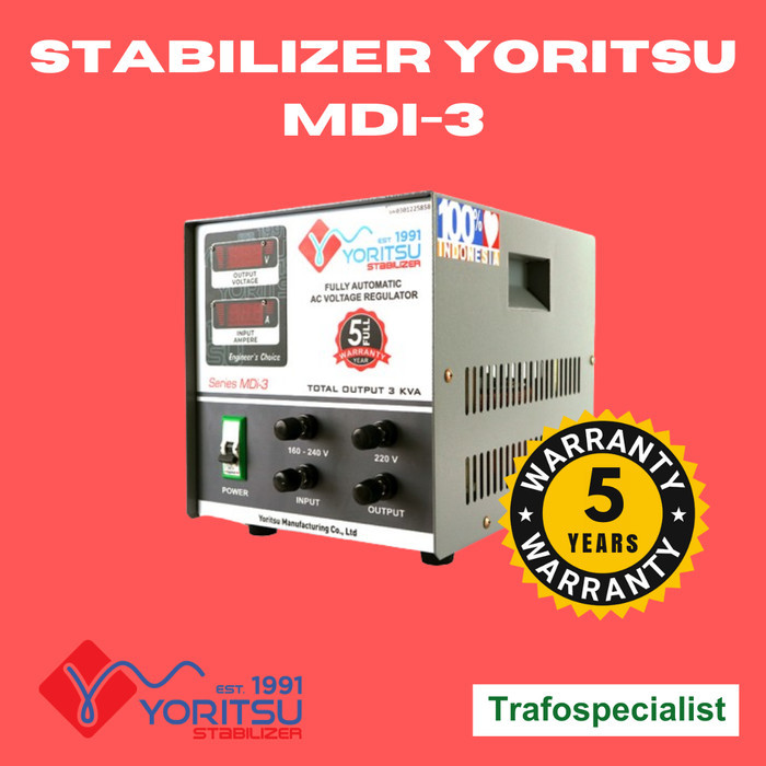 Stabilizer YORITSU MDI 3KVA 1PH - unit ONLY