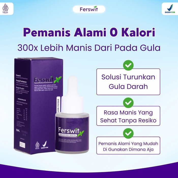 

Ferswit Stevia Alami Asli 100% - Pemanis Rendah Kalori Terbaik Ready Stock & Original