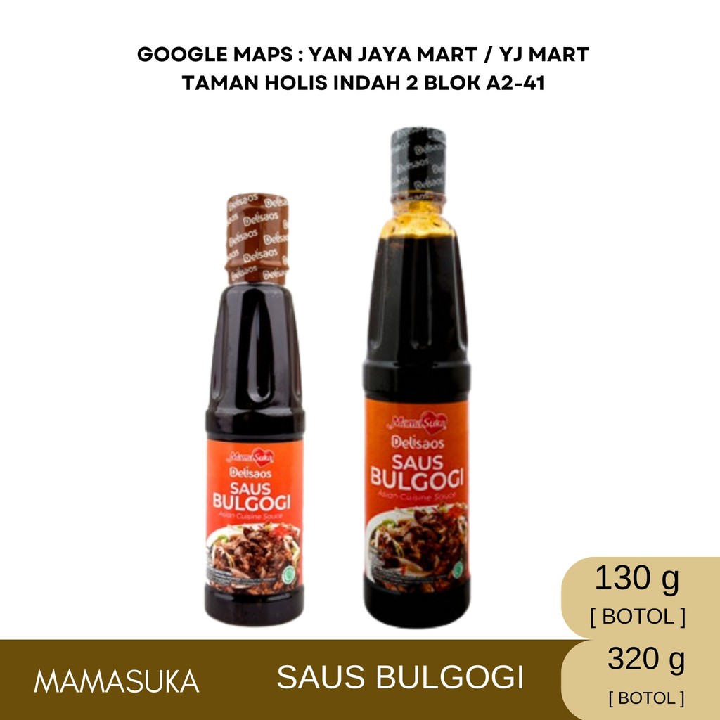 

Mamasuka Saus Bulgogi/ Saus Korea / Saus Daging 260ml/160ml