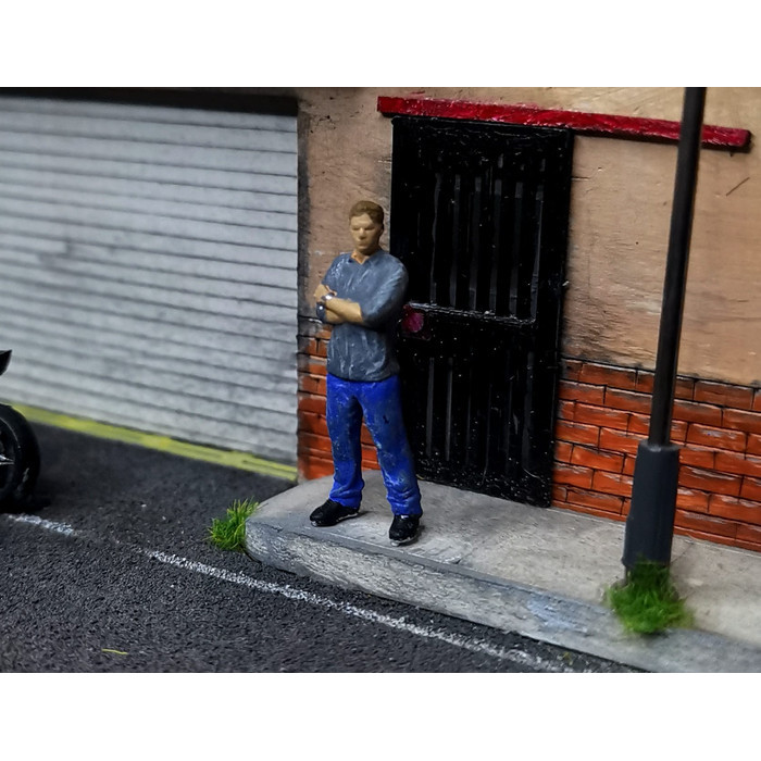 Miniatur Figure Fast And Furious Brian Diorama Diecast Unpainted