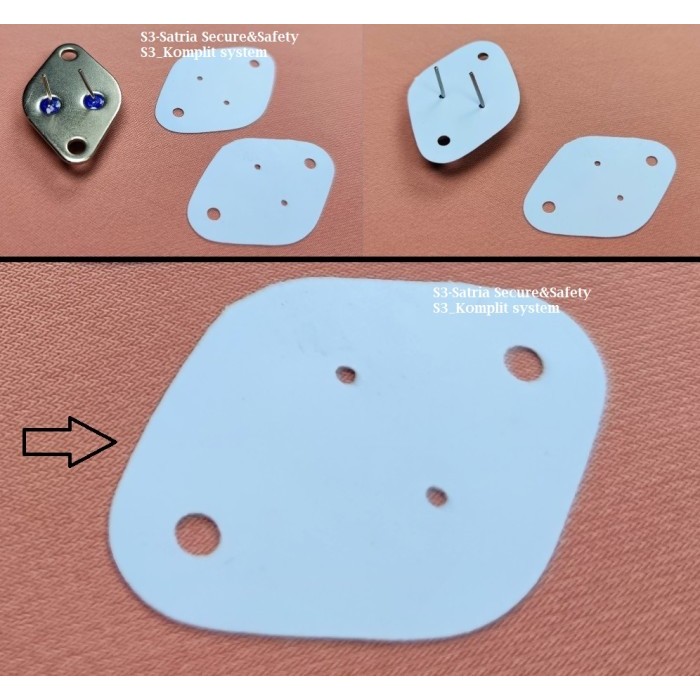 Karet Transistor TO-3 Jengkol Rubber Isolator MJ15003G MJ15004G 2N6609