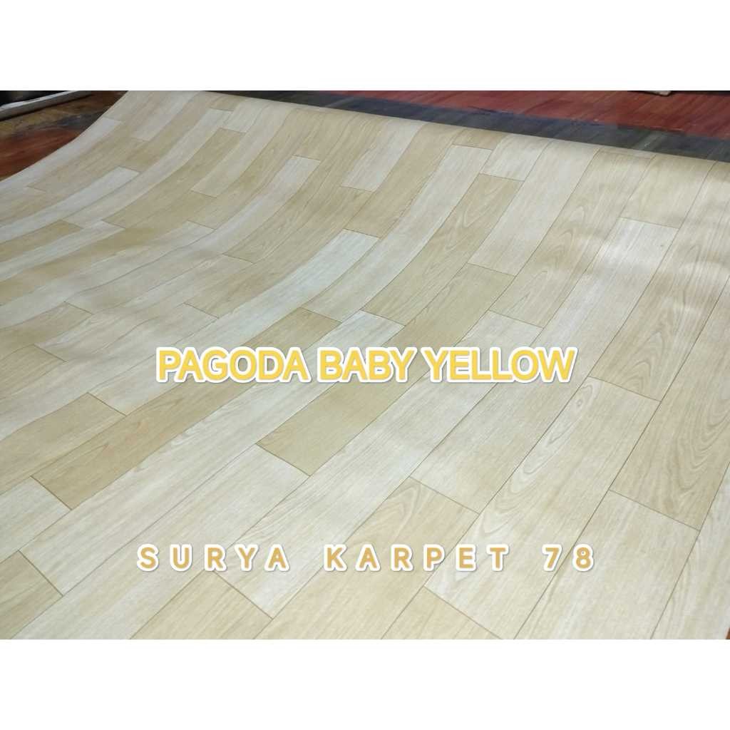 Perlak lantai karpet lantai plastik L 1.2m x 15m dijual per 1roll