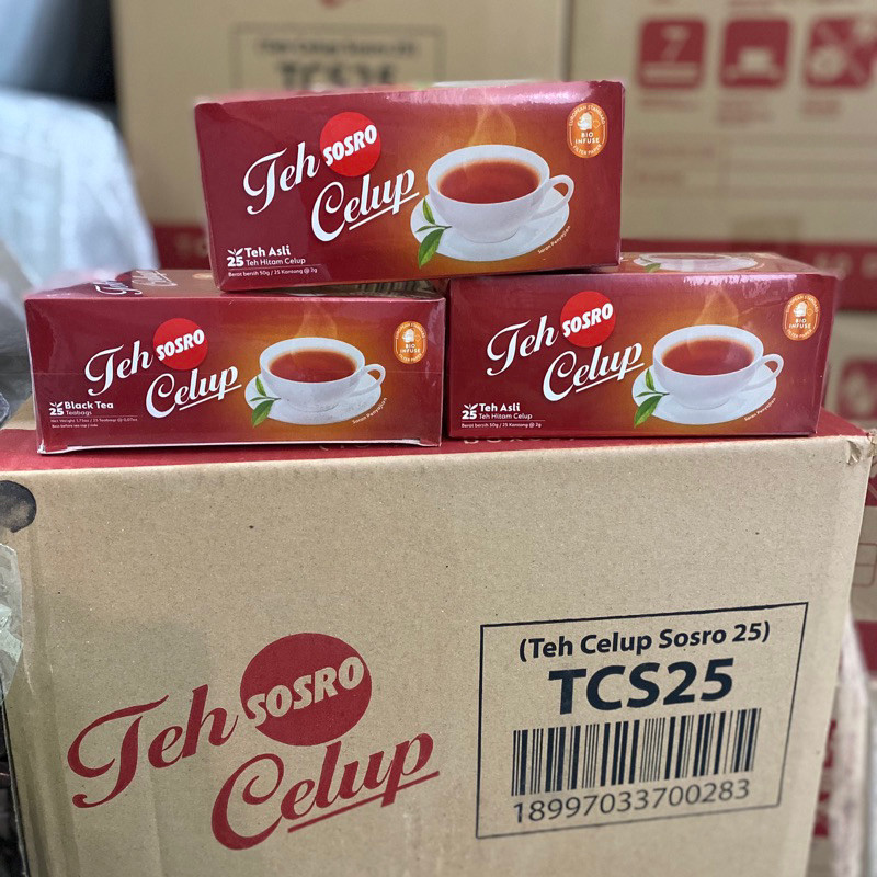 Teh Celup SOSRO 25s Dus ( 50 Box )