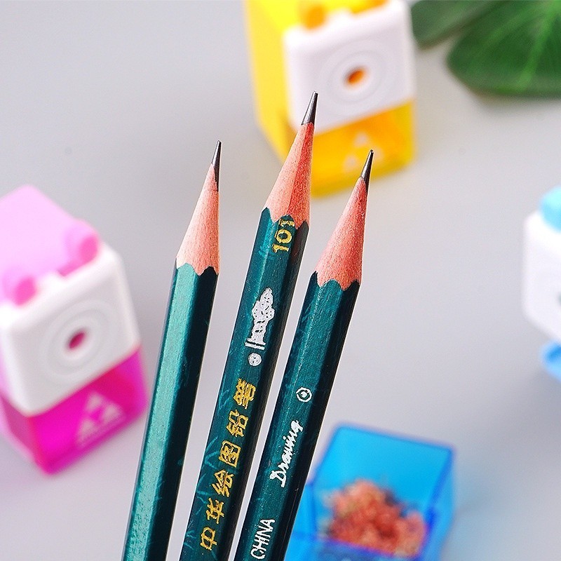 

Rautan Putar Pensil Rotary Pencil Sharpener Auto Feed Serutan Putar Pisau Tajam 755