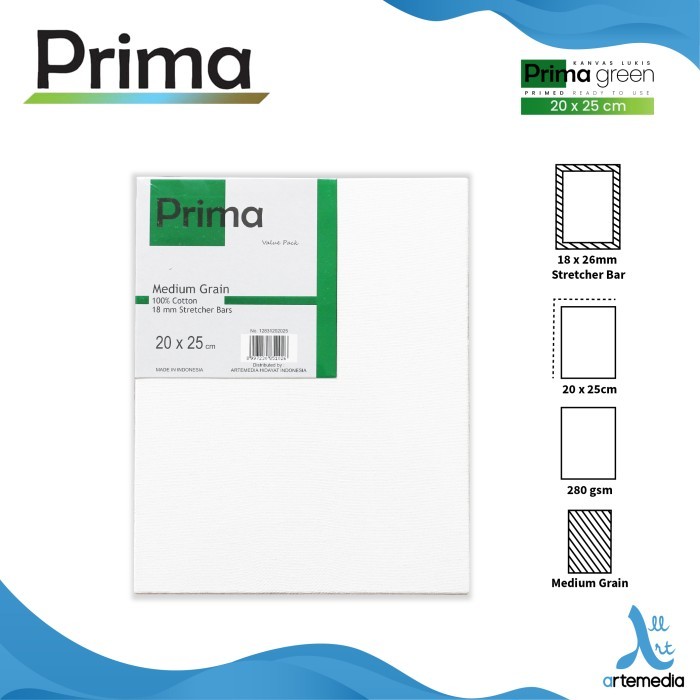 

promo -Kanvas Lukis Prima Green 20x25cm Value Set 3 Cotton Canvas