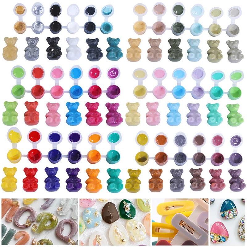 

6colors/Set Paste Pigment Colorant Dye For AB Epoxy Resin Glue Paste Dye UV Glue Pigment DIY Crafts Jewelry Making Supplies