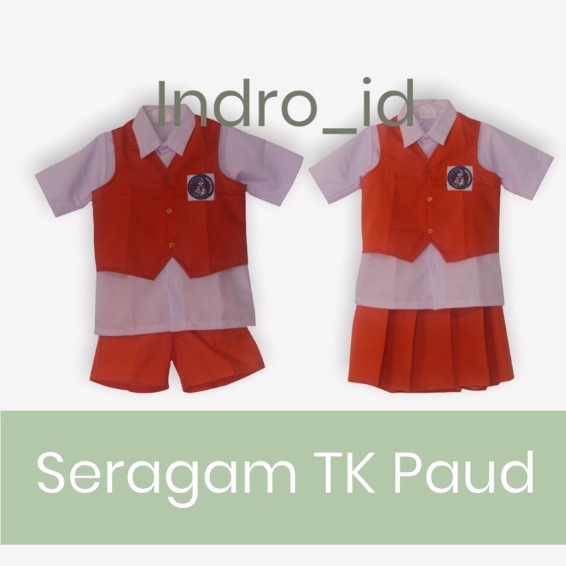 Seragam Tk Nasional Orange Bhayangkari Bahan Oxford