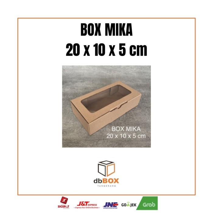 

BOX MIKA 20x10x5 cm | Box Die Cut dan Easy Usage | Box Kue Bolu & Tart Kardus Murah|KARDUS DIE CUT | KARDUS PACKAGING