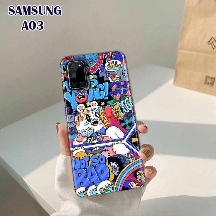 [H44] Case SAMSUNG A03S Casing & Cover ABSTRAK GRAFITY Hardcase 3D Fullprint For All Type Handphone 