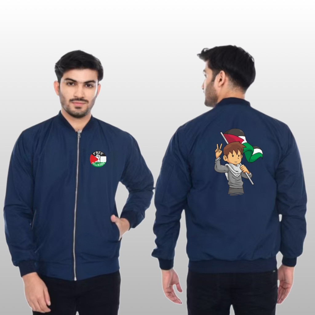 Jaket Bomber Free Palestine F2