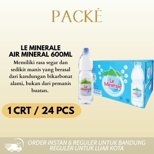 

Le Minerale Water / Air Minum / Air Mineral / 600ML / 1CRT/24PCS
