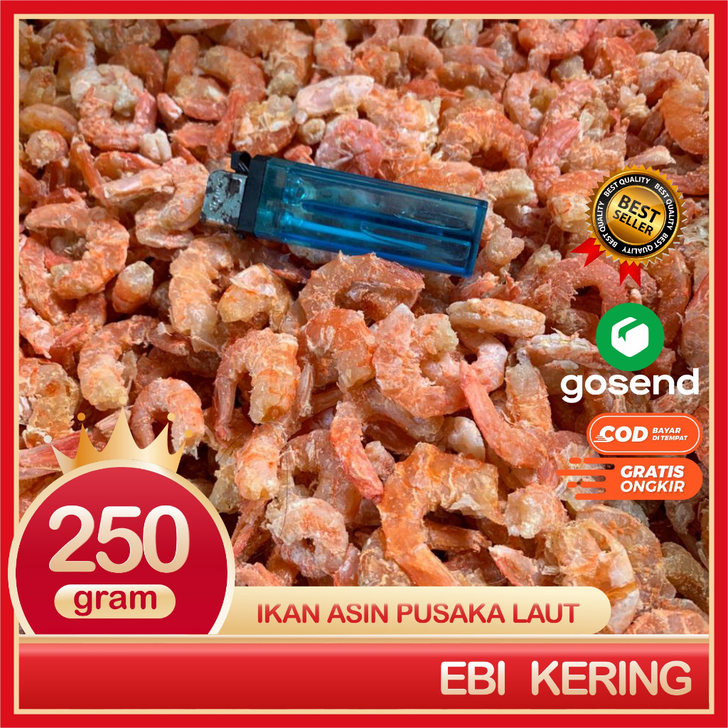 

Ebi Udang Kering Super Bersih Dan Segar 250 Gram