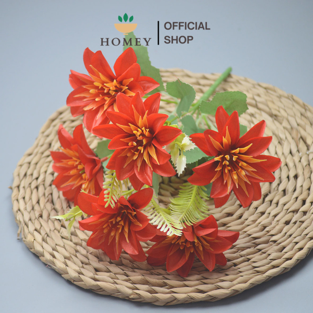HOMEY - Bouquet bunga P112 SAYA Krisan Matahari Artifisial Dekorasi Hiasan Seserahan Buket Palsu