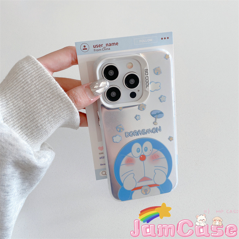 【Jam Case】case OPPO anak kucing biru Casing ponsel cocok untuk OPPO A94 F17PRO Casing Anti PecahA58 