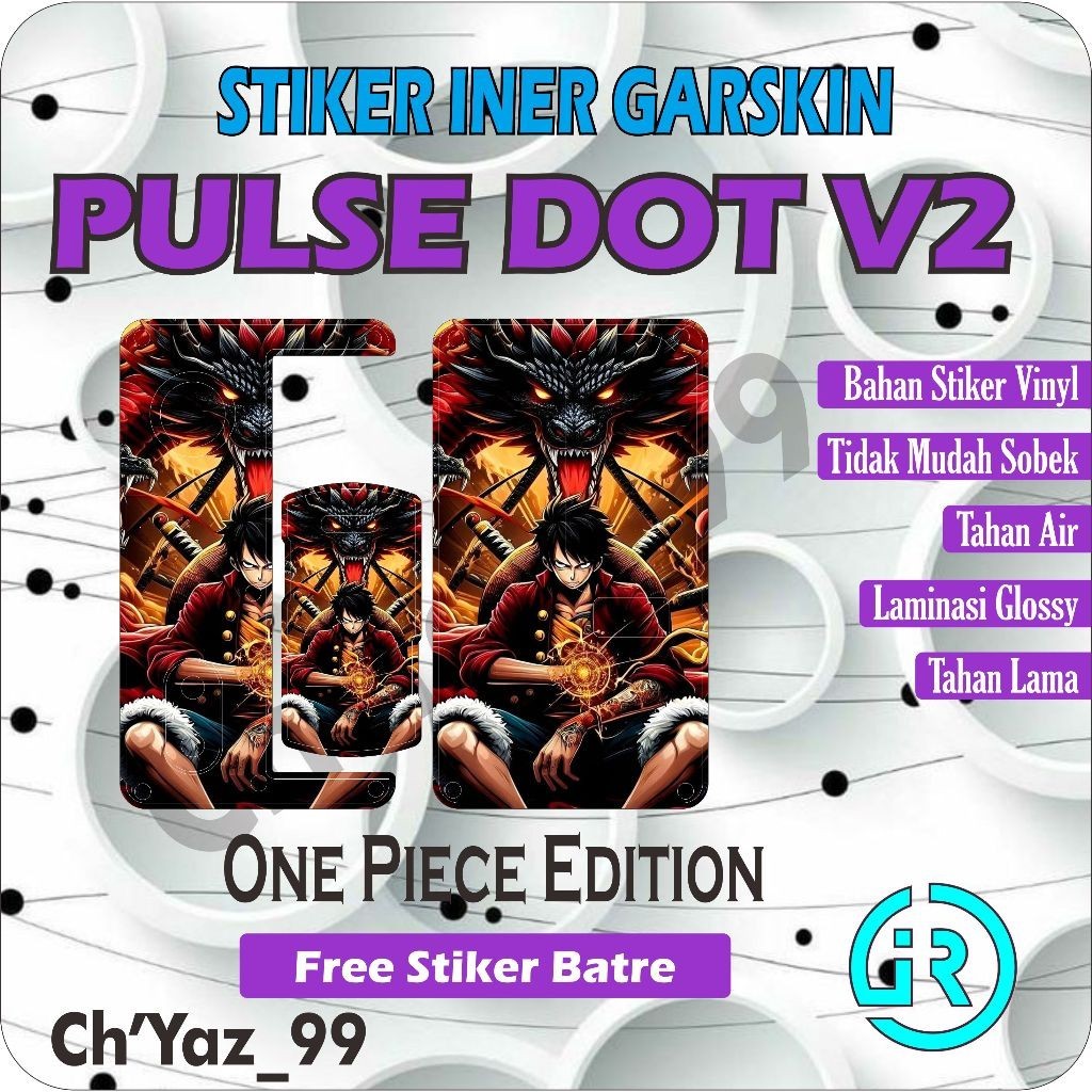

STICKER VYNIL GLOSSY ONE PIECE EDITION DO-T V.2 INER GARSKIN