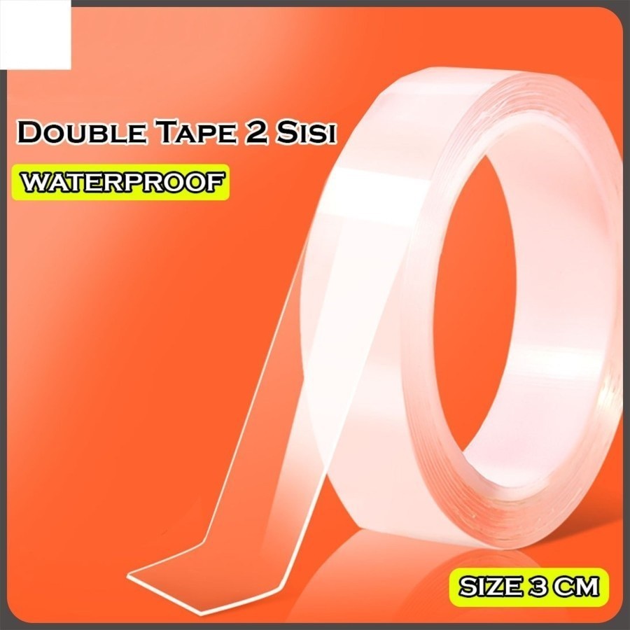 

Nano Double Tape / Double Tape / Selotip Isolasi Bening Multifungsi