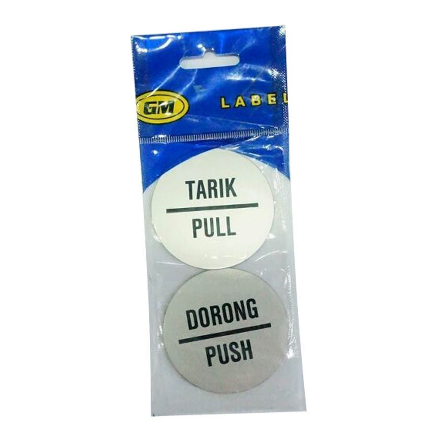 

GM LABEL ACRYLIC METAL SIGN TARIK/DORONG/PULL/PUSH MS-802