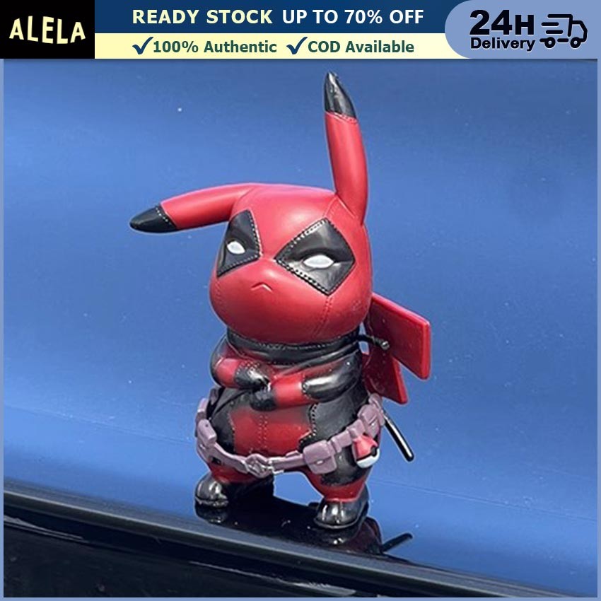 Panjang Figure Pikachu Coplay Deadpool Action Figure Boneka Pokemon