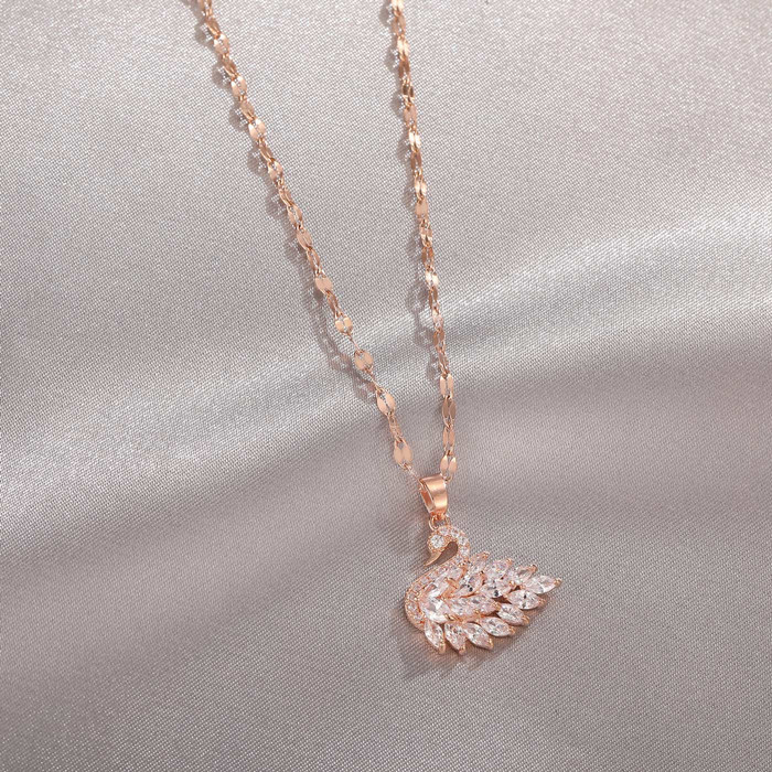 kalung titanium fashion bebek mata