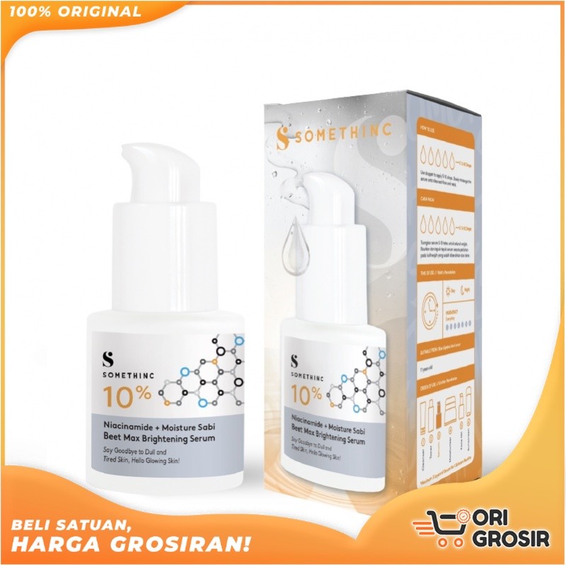 ORI Grosir SOMETHINC 10% Niacinamide + Moisture Sabi Beet Brightening Serum 20ml