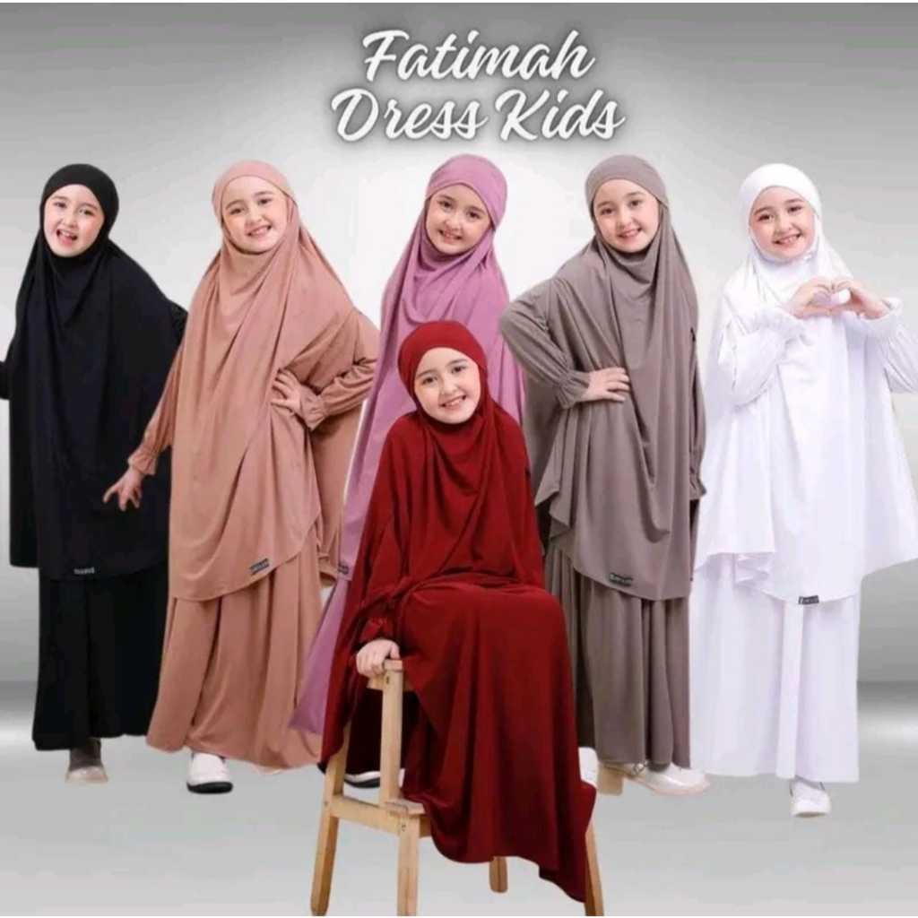 Gamis Anak Perempuan Jersey Muslim 3-13 Tahun & Dress Jubah Abaya Pakaian Ngaji Manasik Haji TK Keci
