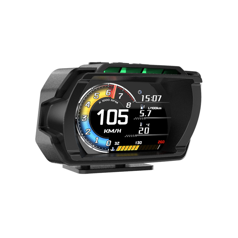 2024 Newest A580 Car Head Up Display GPS+OBD2 HUD Smart Car Water&Oil temp RPM Turbo Gauge Digital S