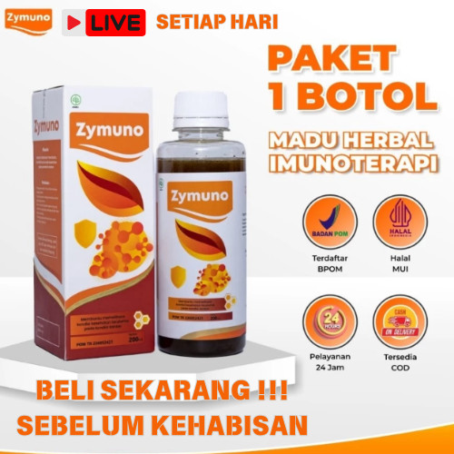 

ZYMUNO Madu Herbal - Promil Suami Istri 100% Asli