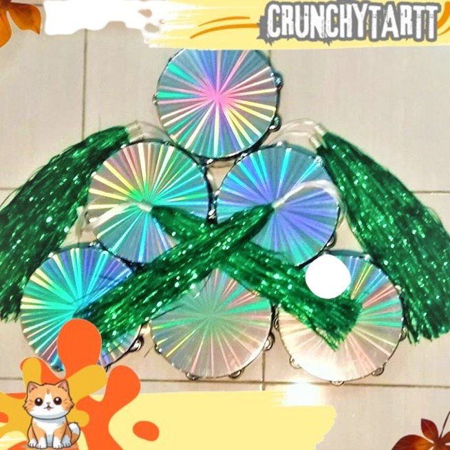 READYY Tassel Tamborin Metalik Rumbai Pita Tamborin Alat Tari Tasel Untuk Props Penari Tamborine Ger